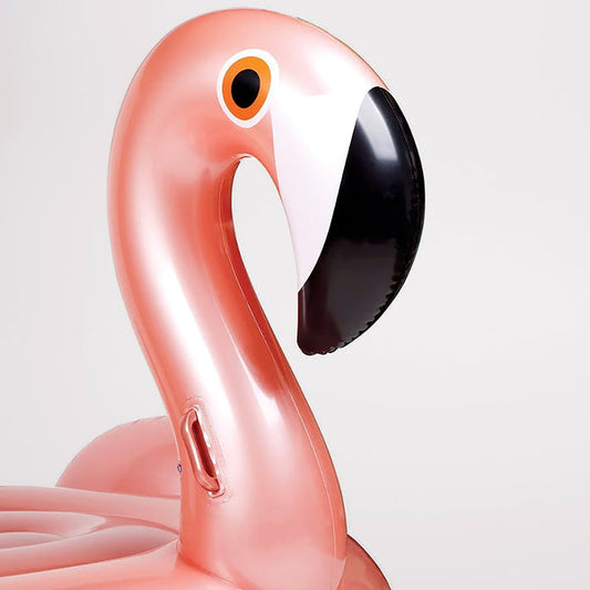 Luxe Ride-On Float Rose Gold Flamingo