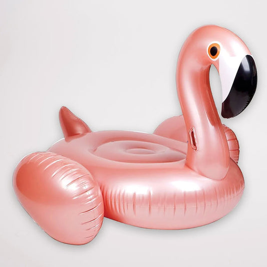 Luxe Ride-On Float Rose Gold Flamingo