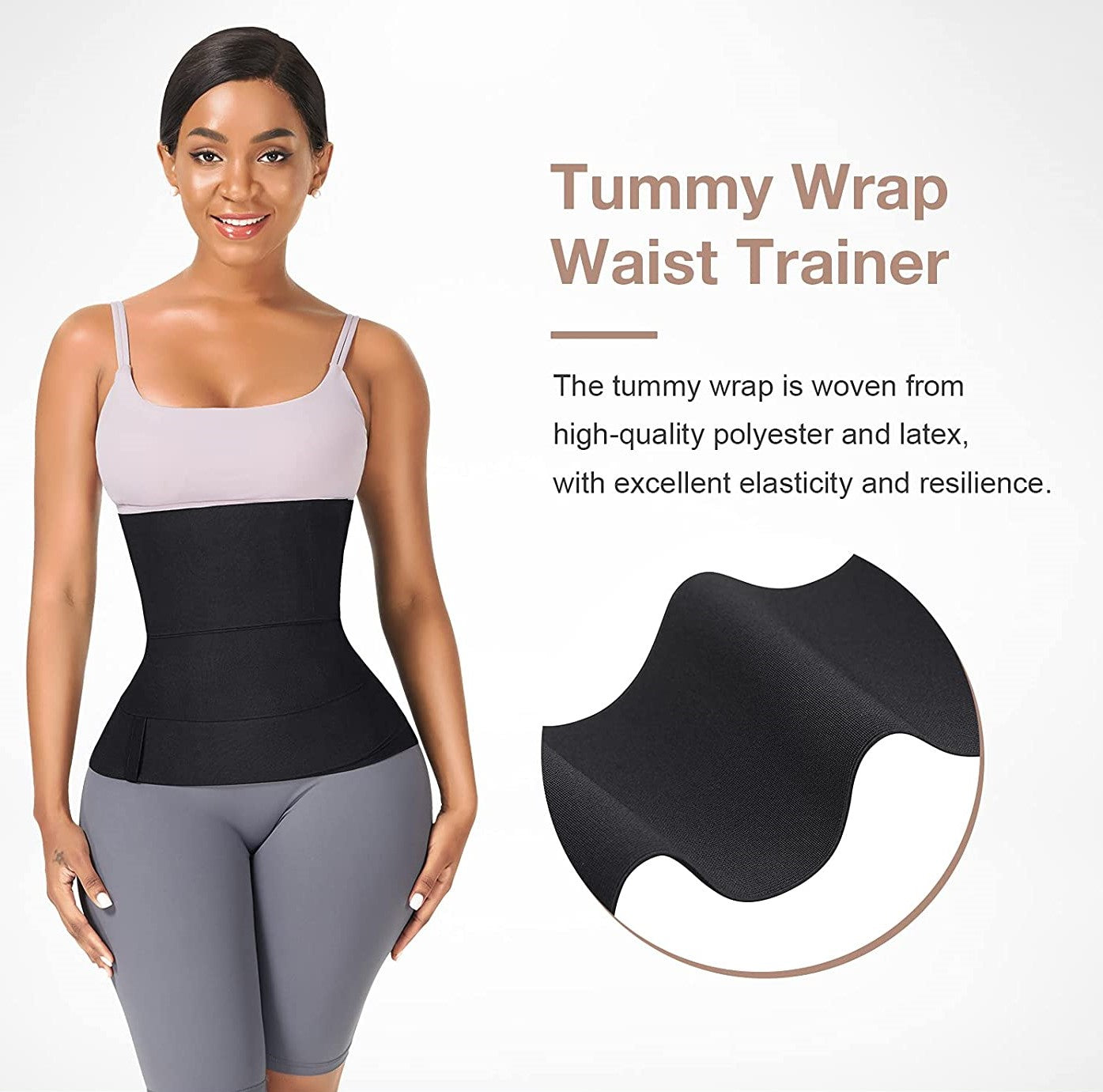 Waist Trainer Belt for Women - Waist Bandage Wraps Tummy Sweat Wrap