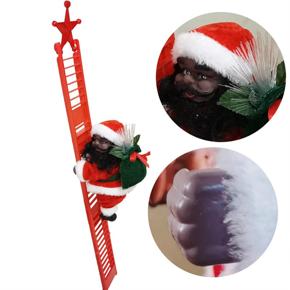 Electric climbing ladder Santa Claus