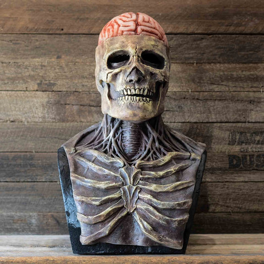 Double Halloween Head Skeleton Horror Mask in Multicolor
