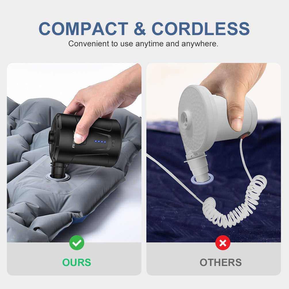 Air Mattress Pump with Rechargeable Battery