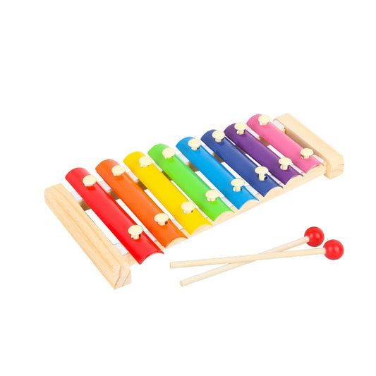 Wooden Musical instrument Toy Educational Rainbow Tower