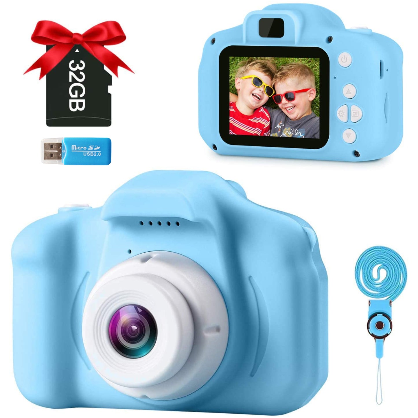 Best Kids Camera with 32GB SD Card Green,Blue,Pink
