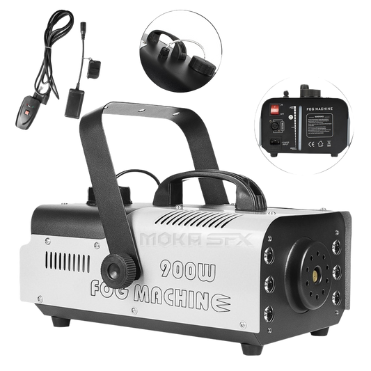 Professional fog machine with strobe light LED 900W with Remote