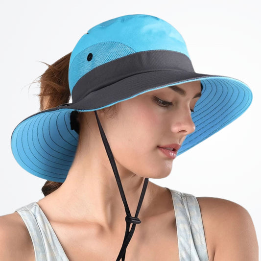 Foldable women's Sun Hat Bucket Outdoors Tribe UV Protection