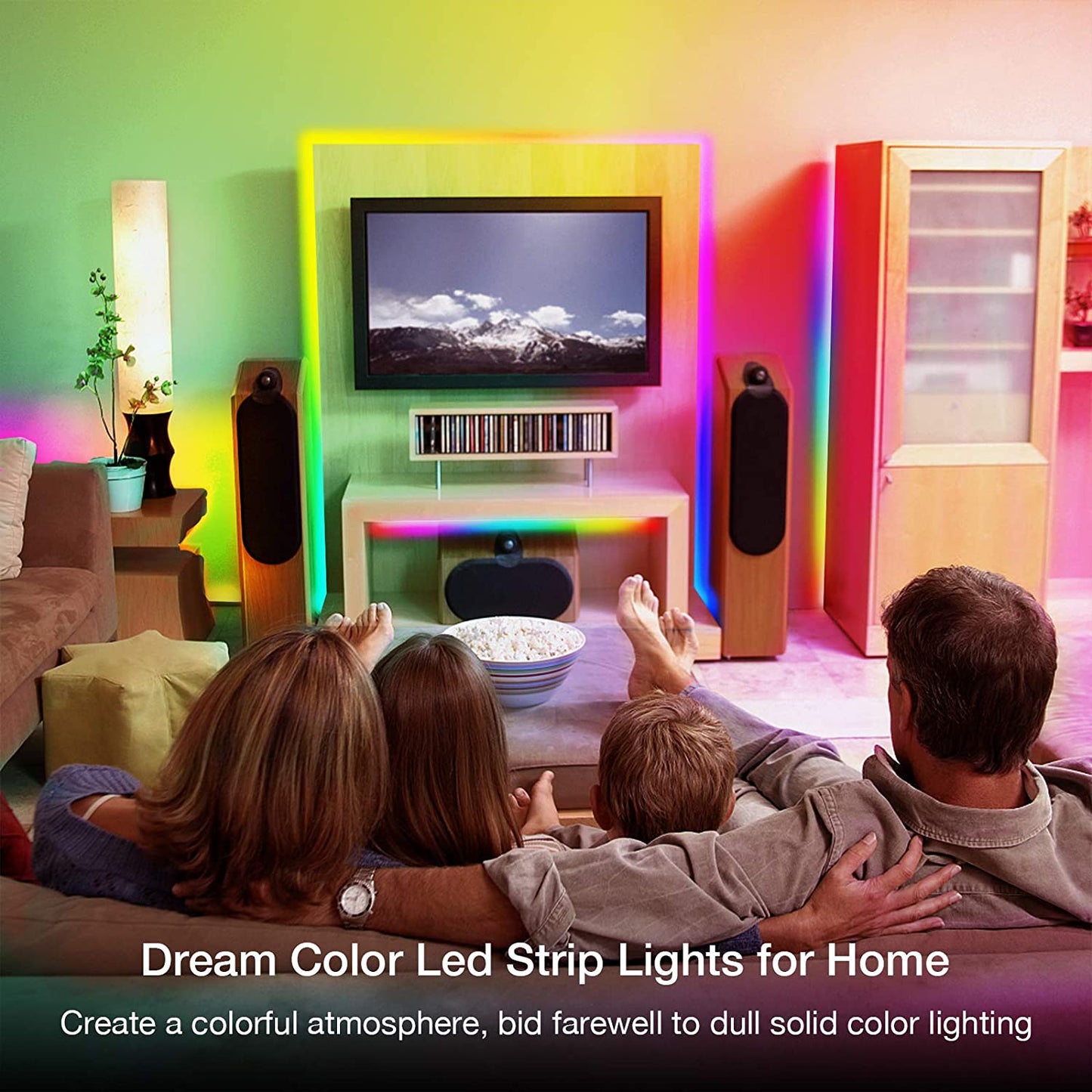 Bluetooth RGB LED Strip Lights (16.4 ft)