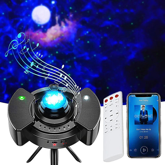 Uprgaded New Galaxy Star Projector Light and Bluetooth Speaker