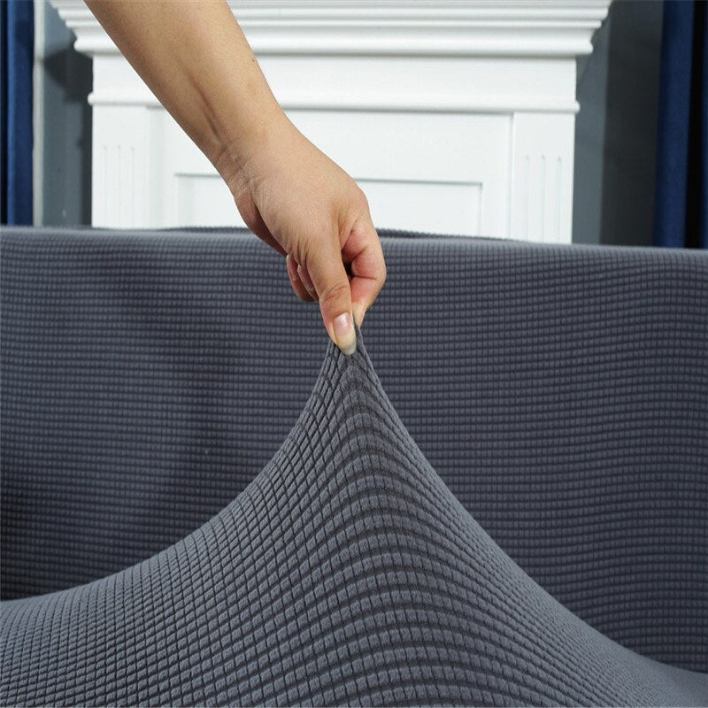 Corn kernels universal L-shaped sofa cover used for living room furniture elastic cover chaise longue corner sofa