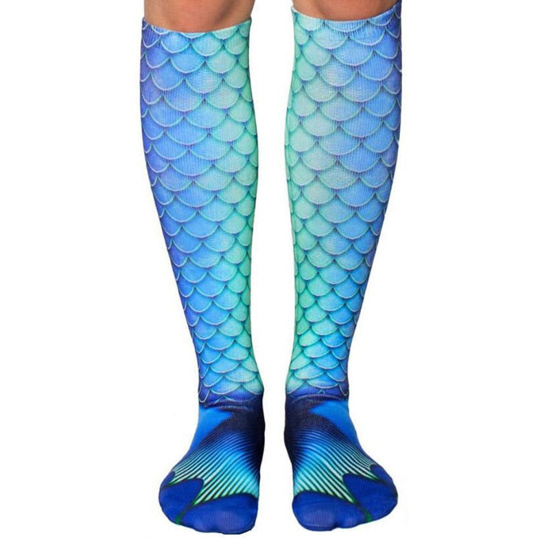 3D Mermaid or Christmas Socks (8 Styles)