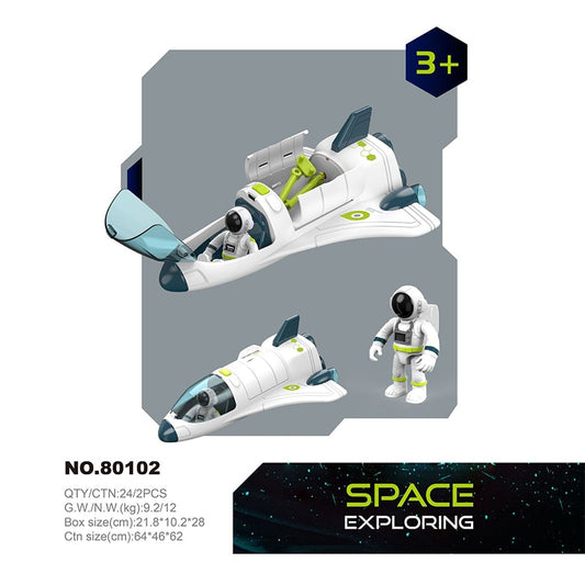 Little astronaut Explore Spaceman toys Rocket set space shuttle international space station