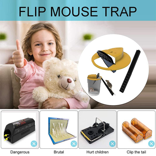 Mouse Trap - smart flip n slide bucket lid catcher