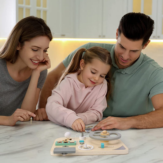 Wooden Busy Board Toy Keep Kids Engaged and Entertained