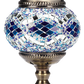 Marrakech Turkish Table Lamp Handmade Mosaic Glass Bedside Lamp Moroccan Lantern Tiffany Style Night Lights for Living Room with E12 LED Bulb