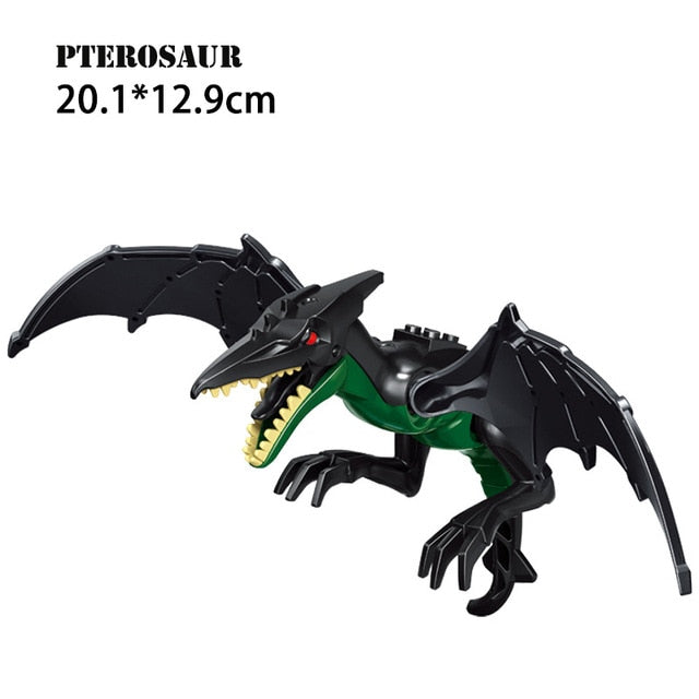 Building Dinosaur Jurassic Tyrannosaurus Rex World 2 Dino Pterosaur Raptor Toy