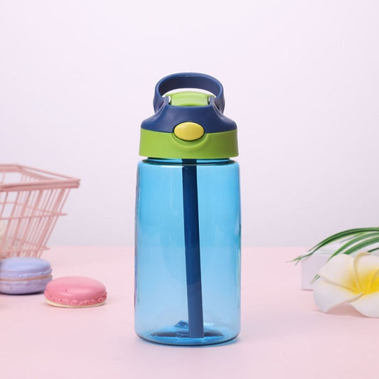 New Cute Baby Water Cup Leak Proof Bottle with Straw Lid
