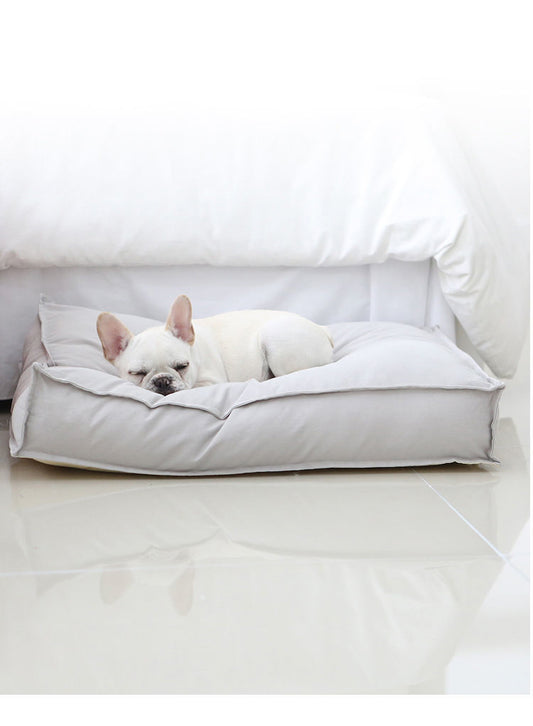 Rectangle Lounger Dog Bed With Orthopedic Fill for small dogs