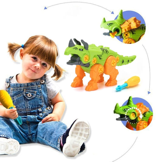 DIY Building Dino Set with Drill ,Take Apart Dinosaur Toys for Kids
