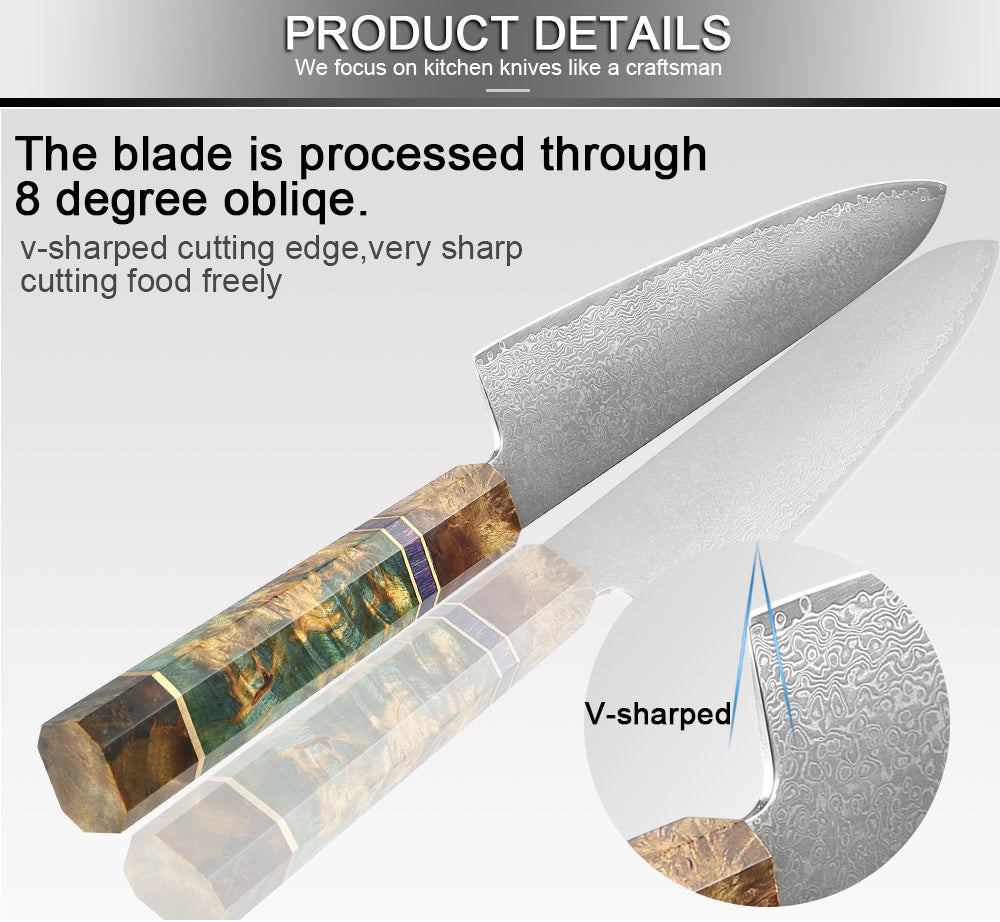 chef knife set Damascus Steel VG10